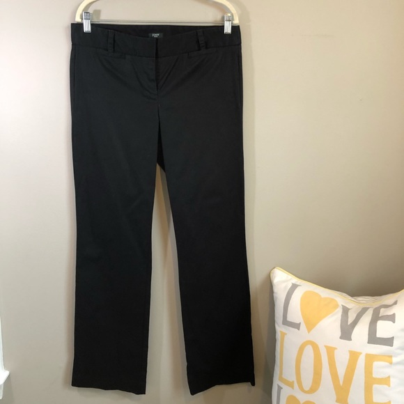 J Crew BLACK Slim City Fit Capri Pants Size 8 - Picture 1 of 8